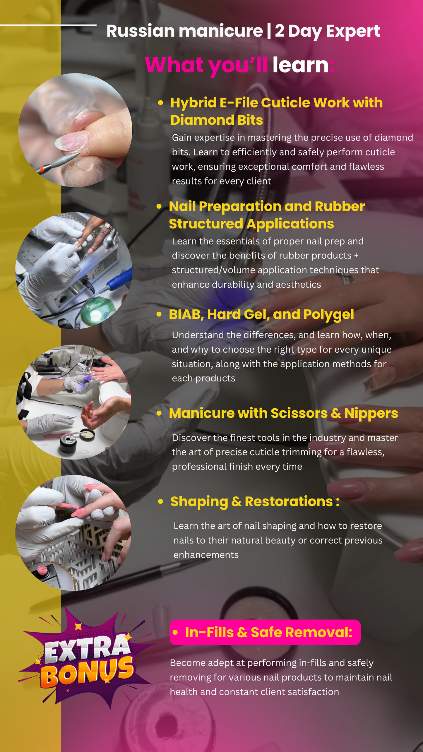 Aug 23–24* 2-Day EXPERT COURSE | Russian Manicure