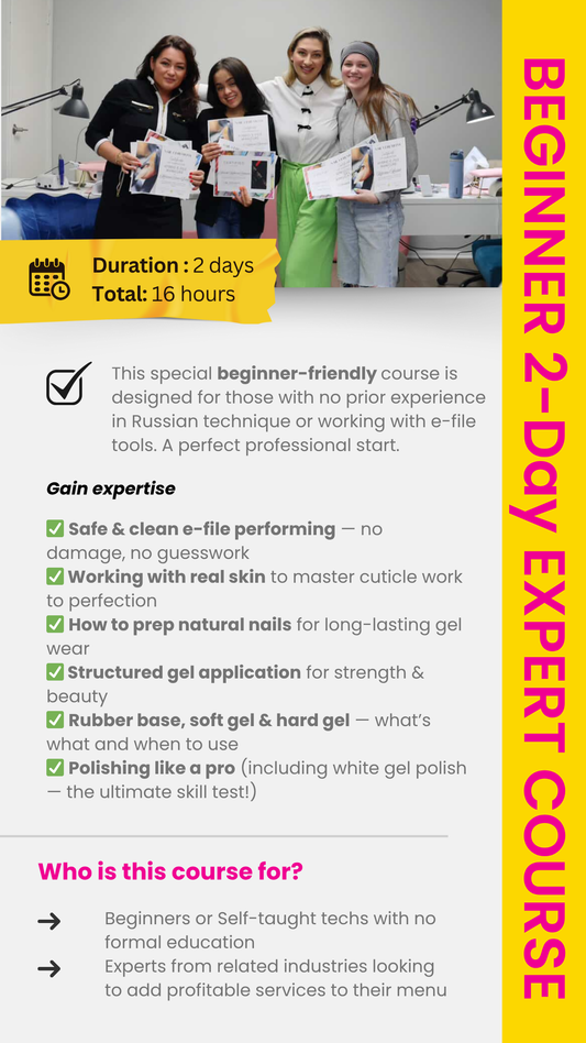 BEGINNER 2-Day EXPERT COURSE | Russian Manicure 📍Cliffside Park, NJ | 2025-2026 Dates