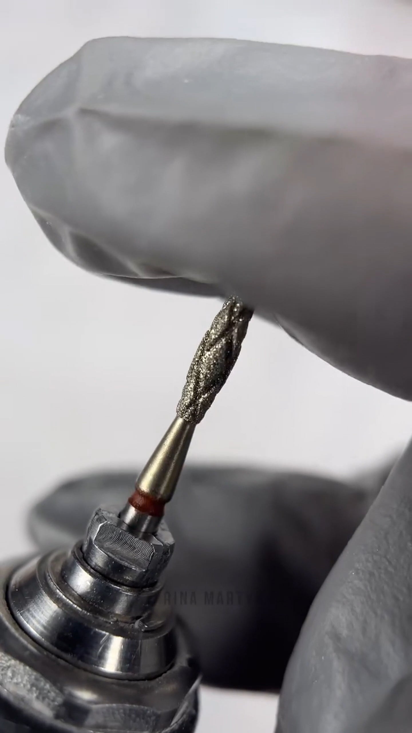 Diamond Nail Bit Duo: BudCone 0.70 + Flame 0.23 Red (Golden-Circulating) Nitride-Zirconium Coating