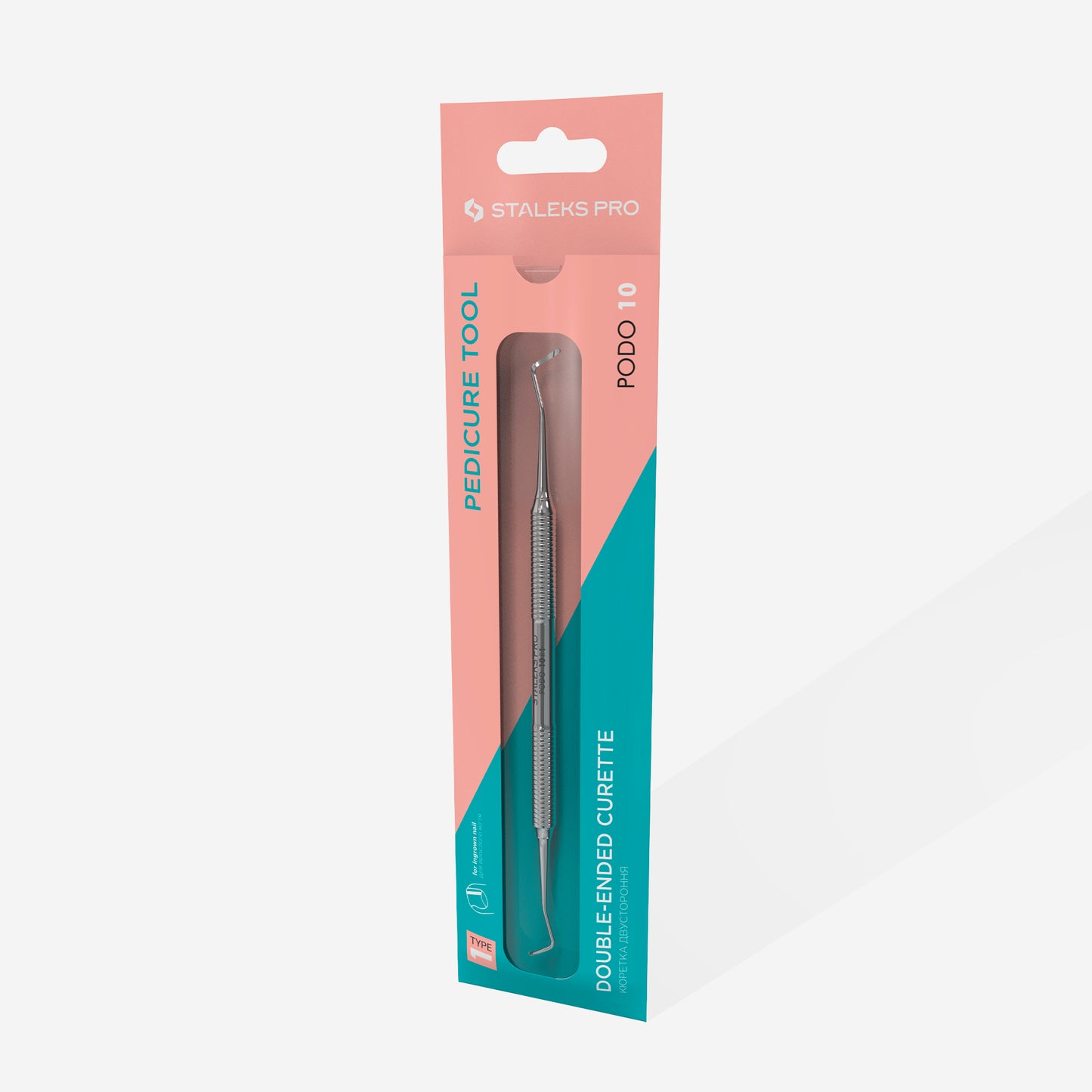 PP-10/1 Pedicure pusher PODO 10 type 1 (double-side curette)