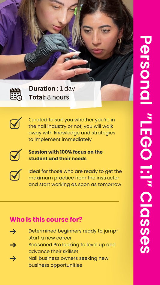 OPEN DATE* Russian Manicure Personal ”LEGO 1:1” 1-day Class