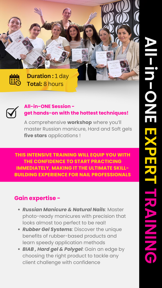 All-in-ONE EXPERT TRAINING | Russian Manicure📍Cliffside Park, NJ | 2025-2026 Dates