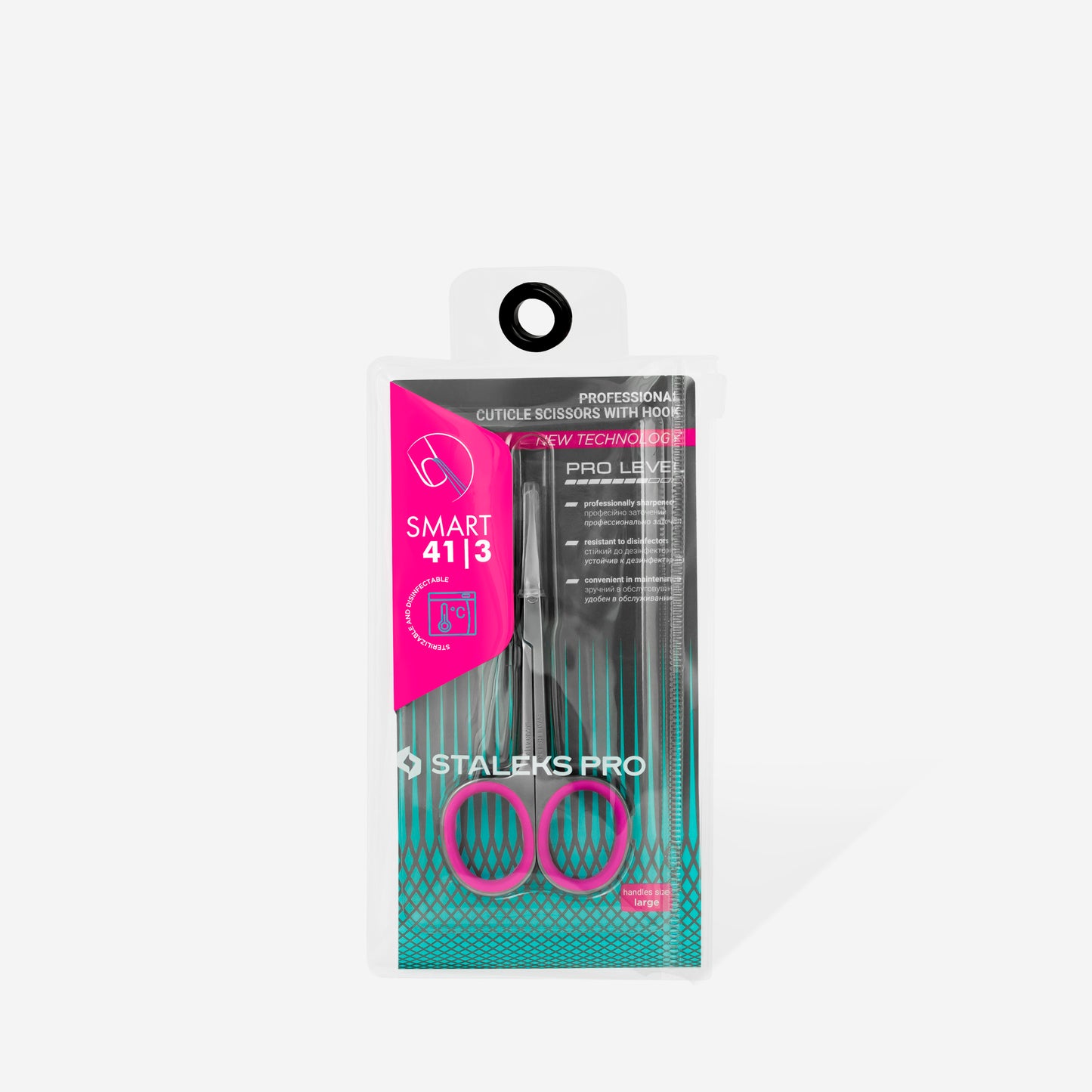 SS-41/3 Professional cuticle scissors with hook SMART 41 TYPE 3