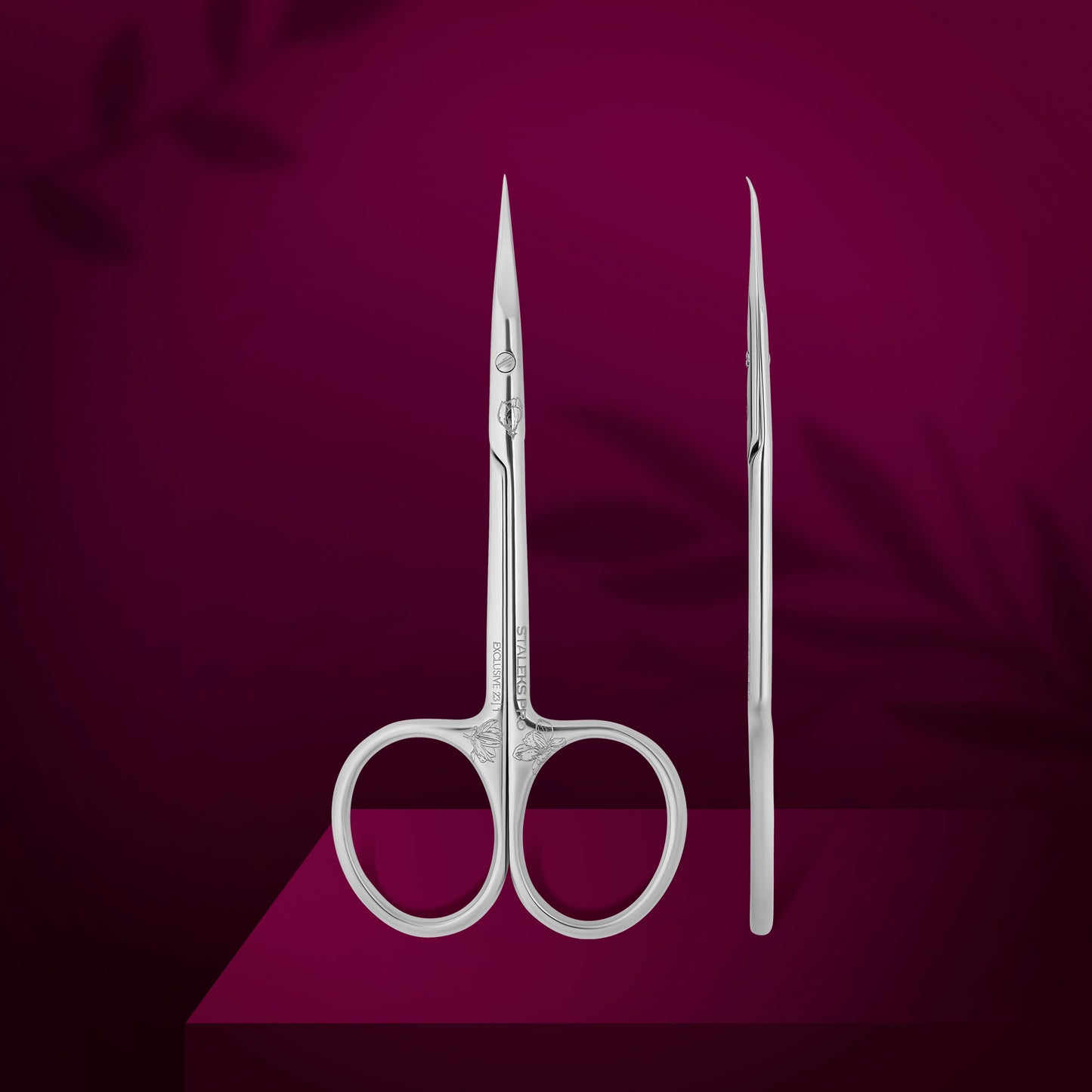 SX-23/1m Professional cuticle scissors with hook EXCLUSIVE 23 TYPE 1 (magnolia)