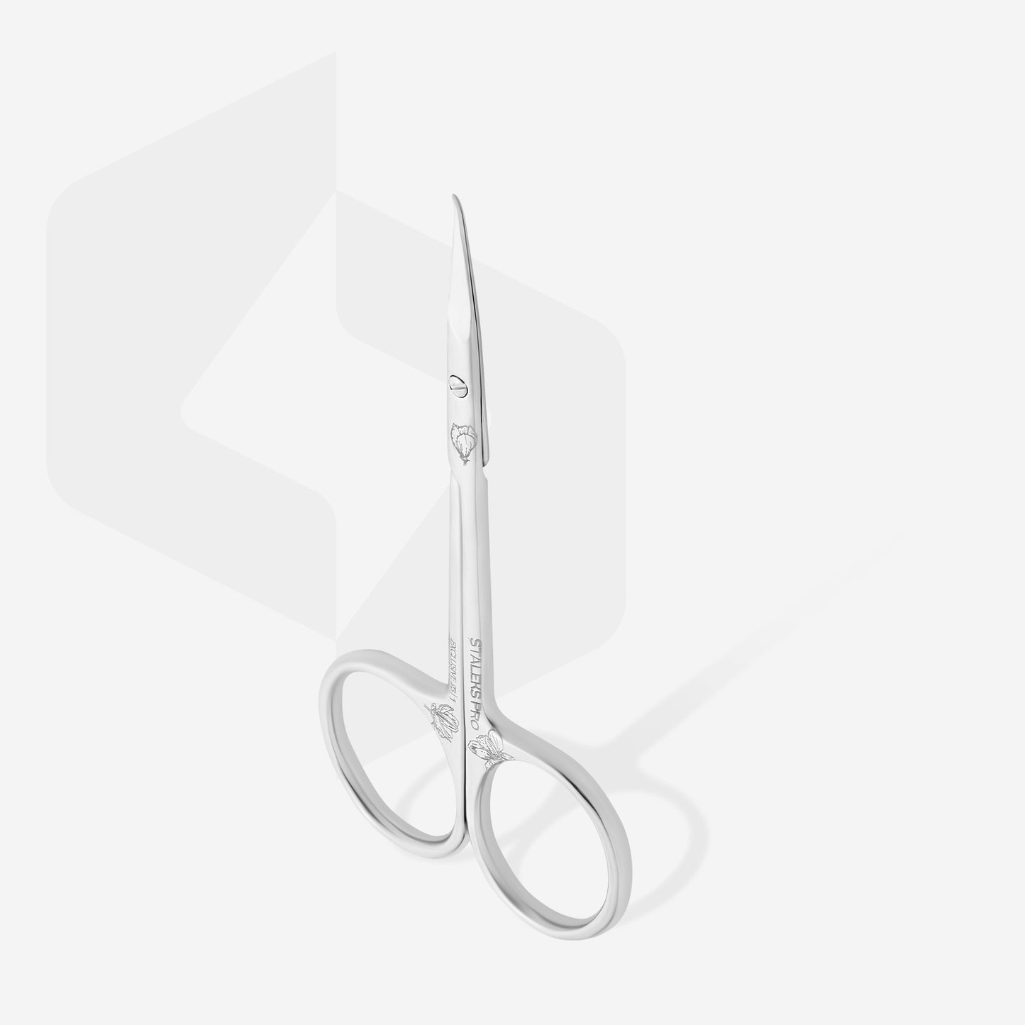SX-23/1m Professional cuticle scissors with hook EXCLUSIVE 23 TYPE 1 (magnolia)