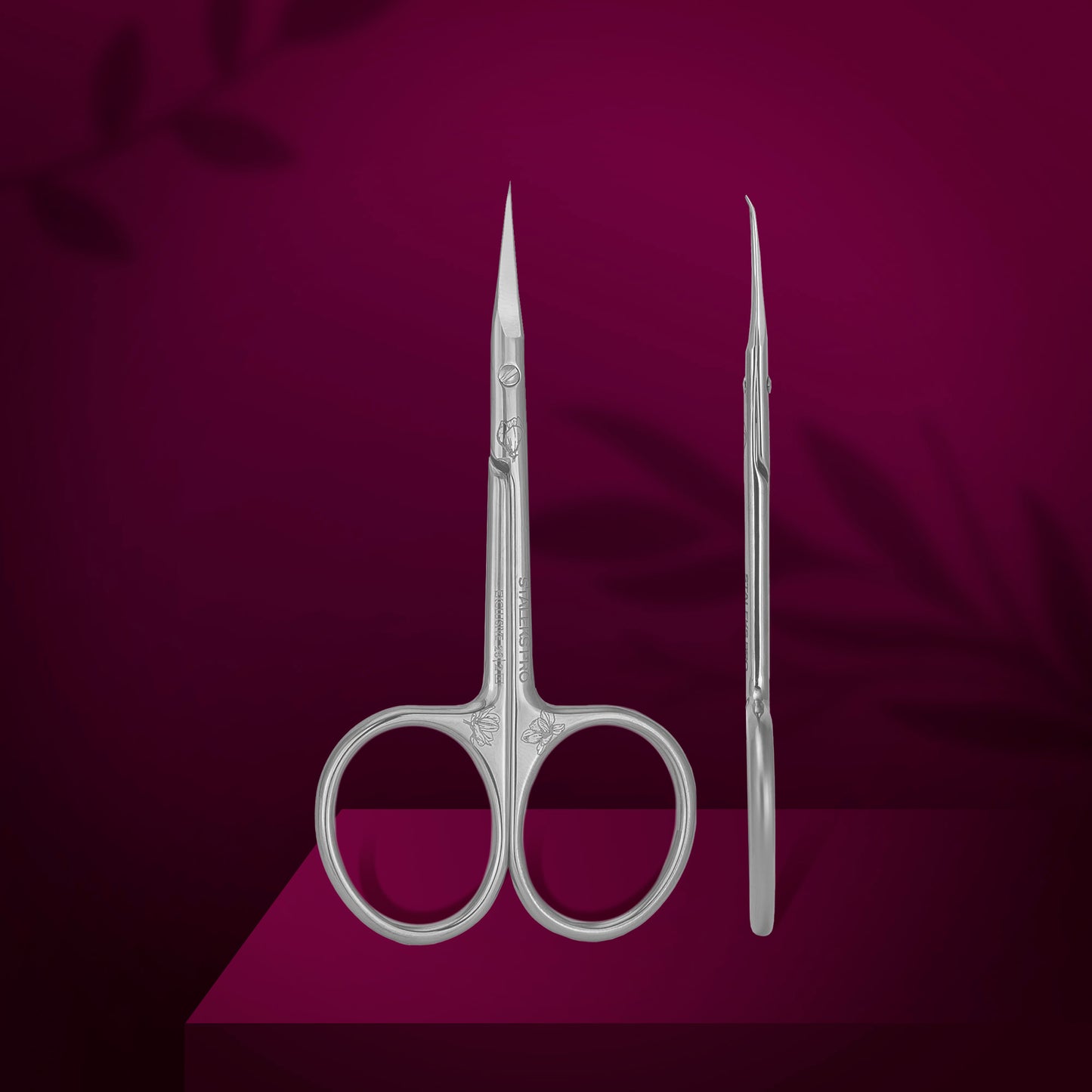 SX-23/2m Professional cuticle scissors with hook EXCLUSIVE 23 TYPE 2 (magnolia)