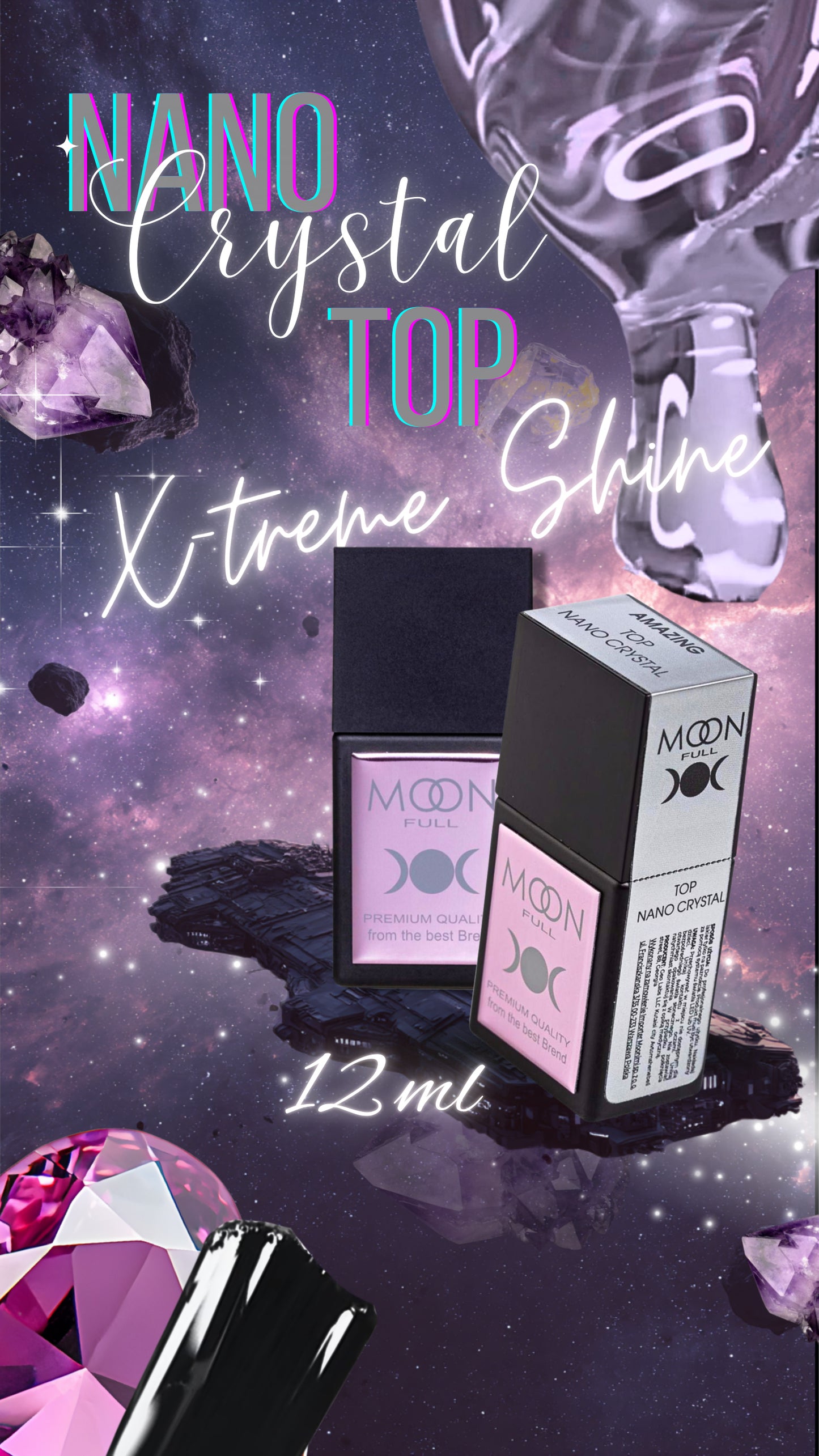 Top Coat Nano Crystal X-tream Shine (not sticky)
