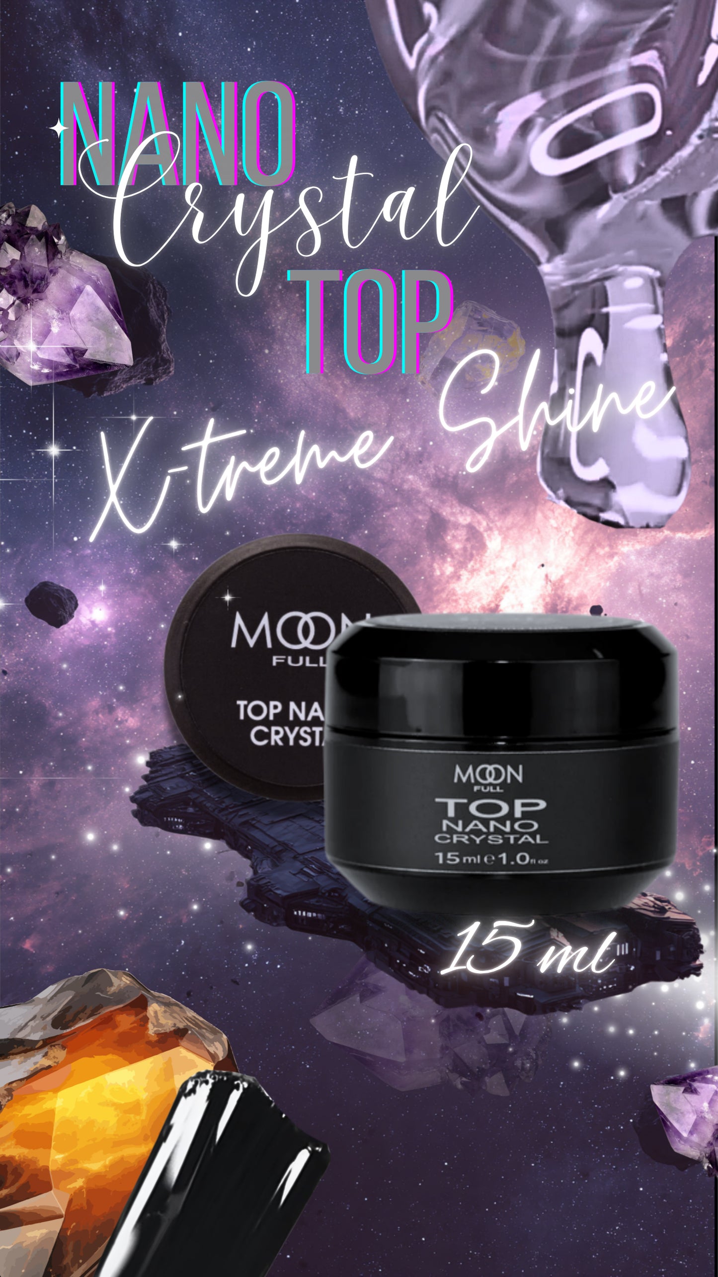 Top Coat Nano Crystal X-tream Shine (not sticky)