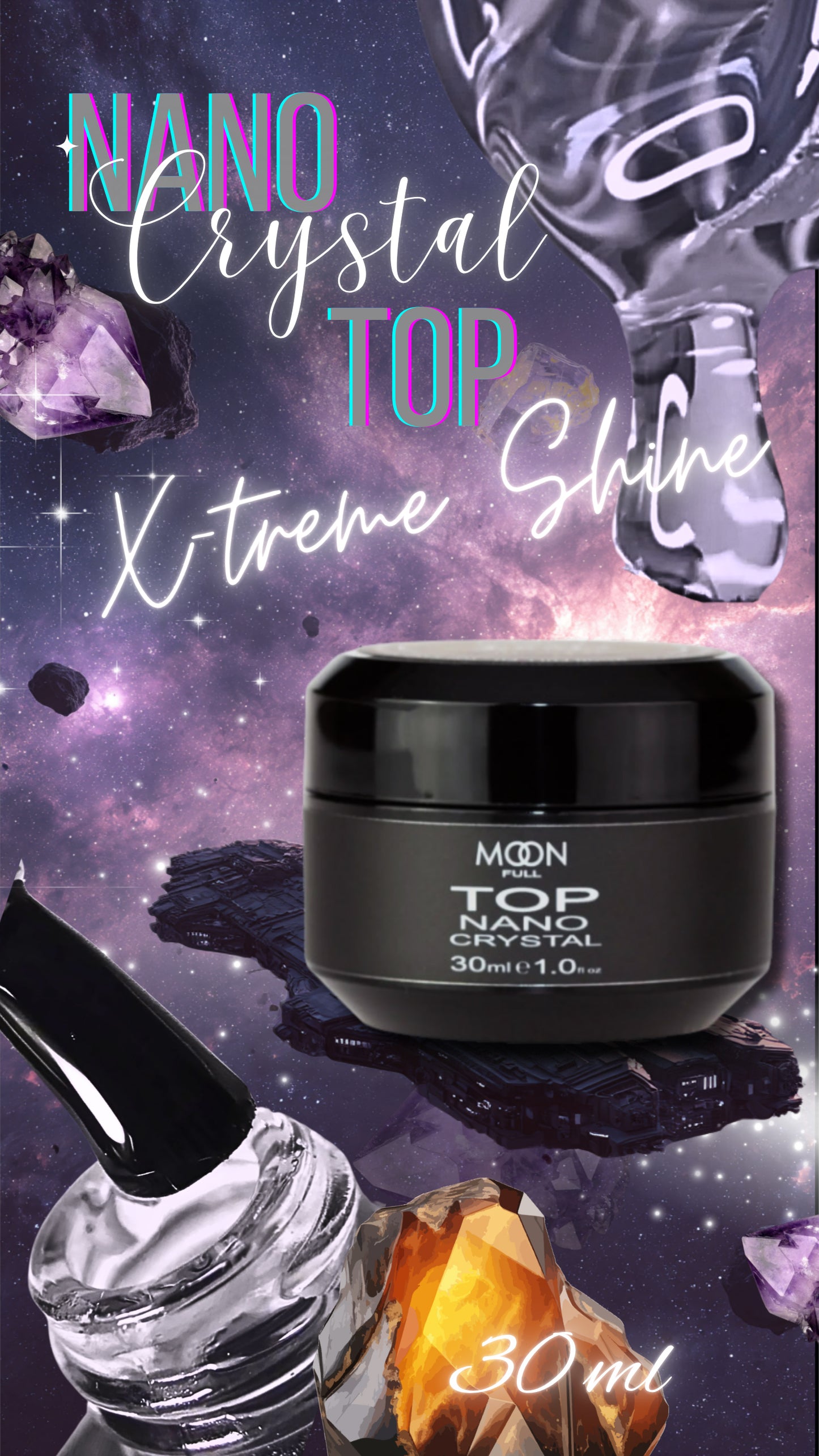 Top Coat Nano Crystal X-tream Shine (not sticky)
