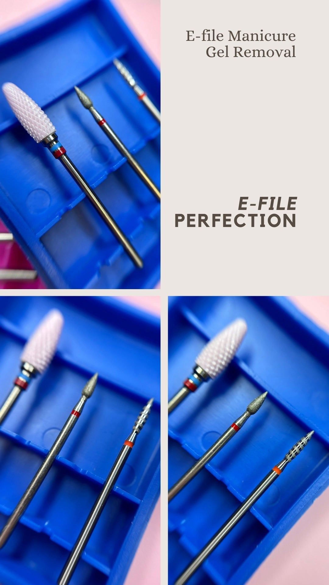 Trio Dry E-File Gel Mani Kit