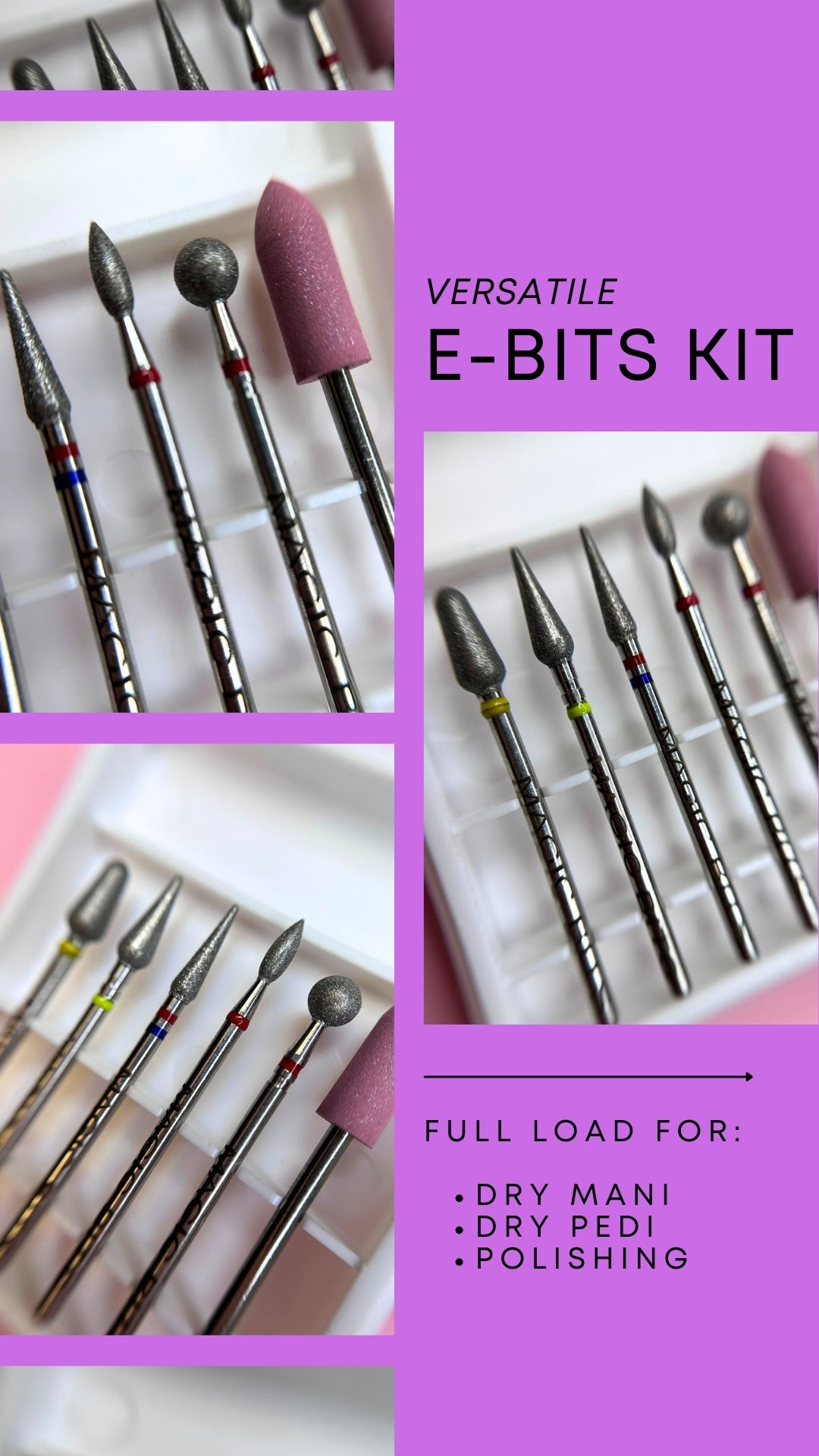 Versatile High-End Dry Mani Pedi Kit