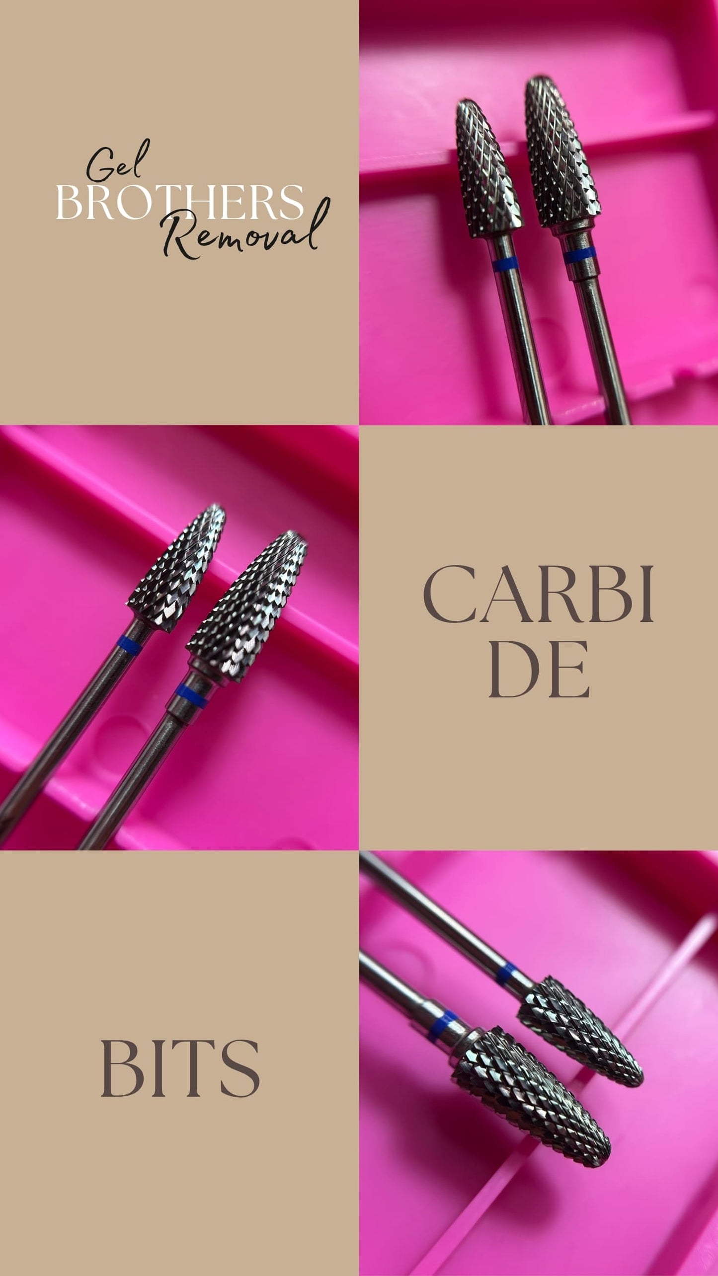 Gel Brothers Removal | Carbide Nail Drill Bits Bundle - Remove Hard Gel Quickly and Safely
