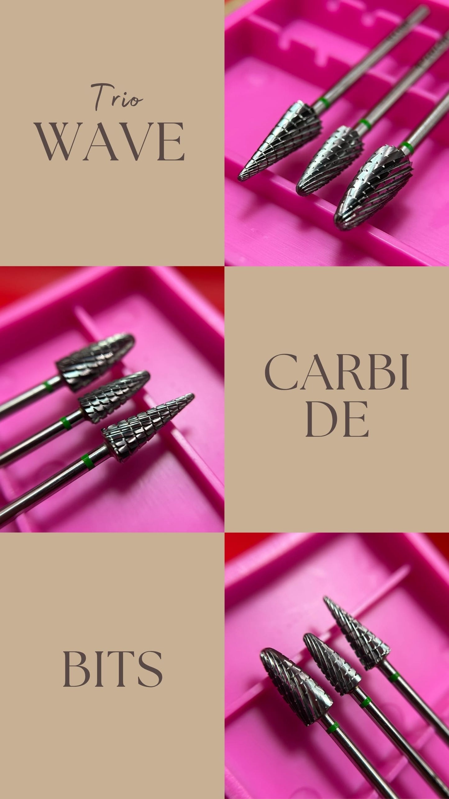 Shave Wave | Carbide Nail Drill Bit Bundle - Remove Acrylic Hard Gel Quickly and Safely