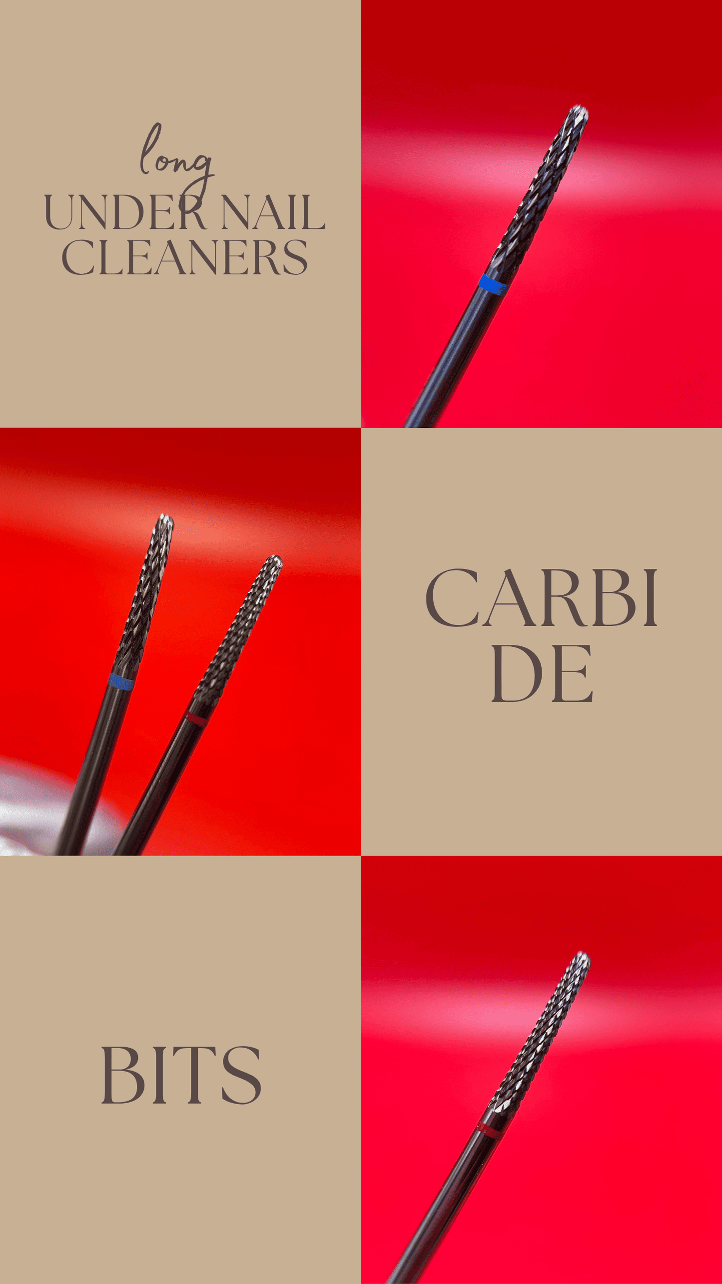 Under Nail Cleaners Long | Carbide Nail Drill Bit for Nails