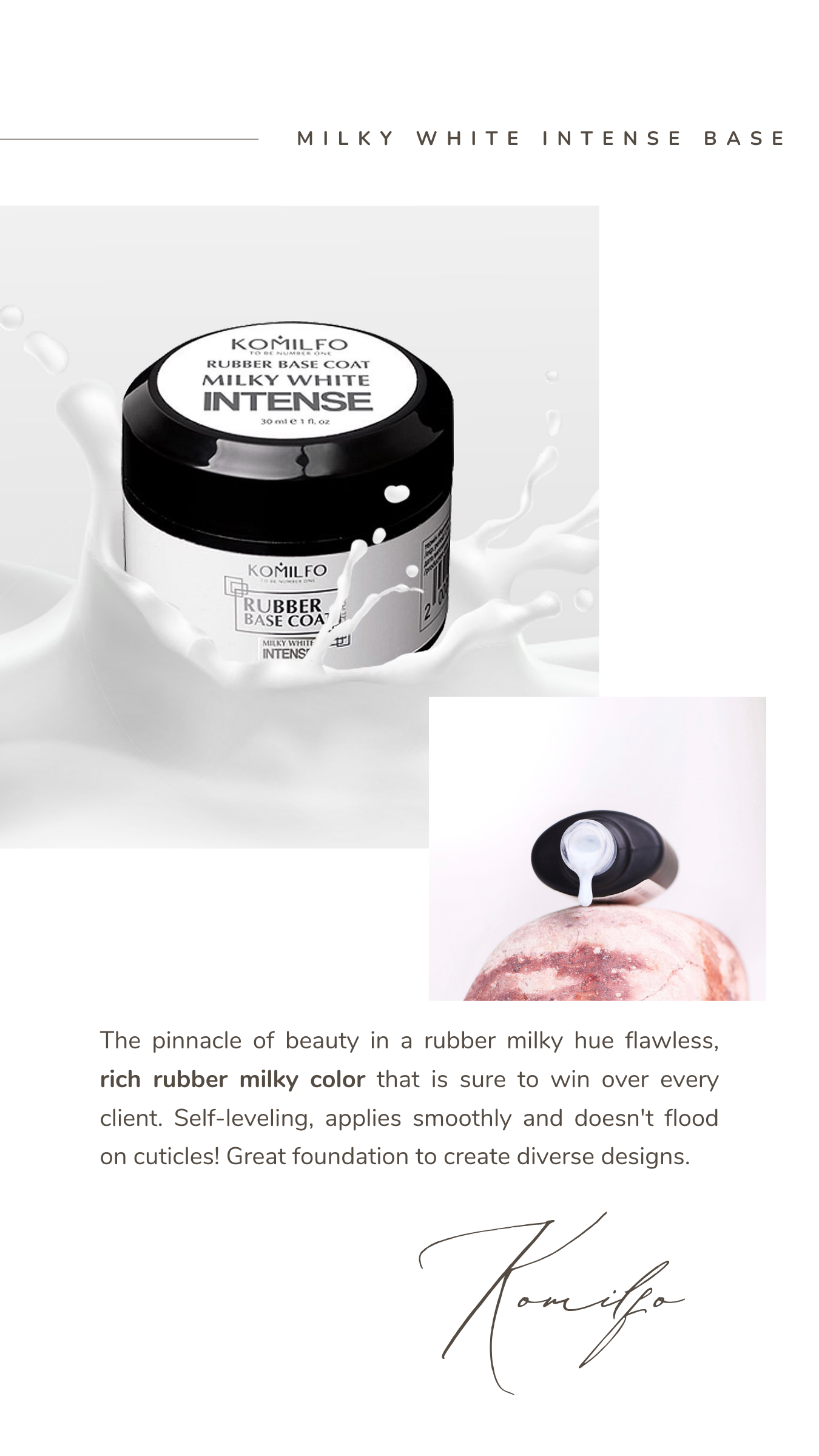 Milky White Intense Rubber Base