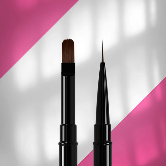 NBE-03/06 Double-ended brush EXPERT liner 10 mm / for gel 11mm