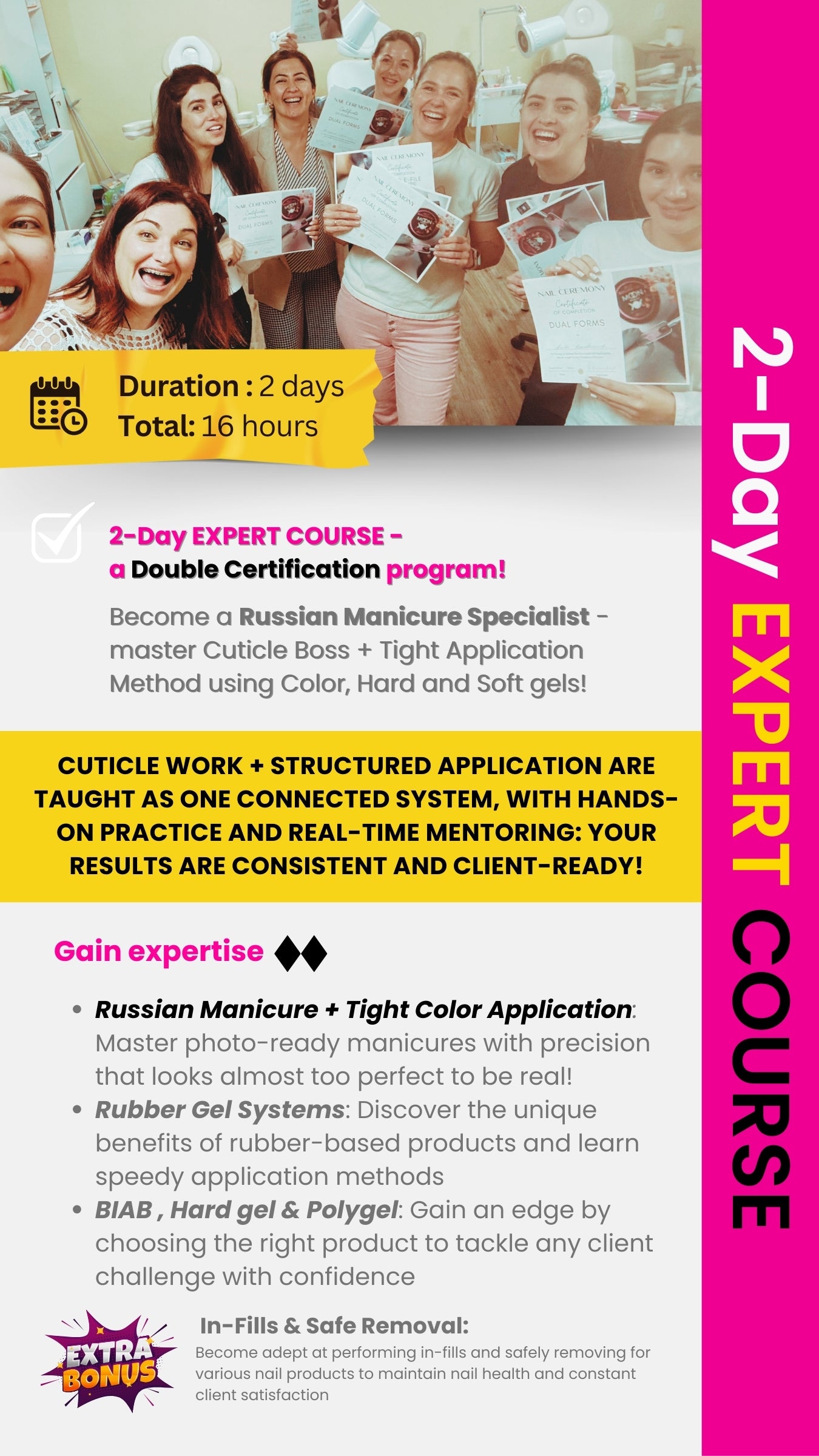 2-Day EXPERT COURSE | Russian Manicure  📍Cliffside Park, NJ | 2026 Dates