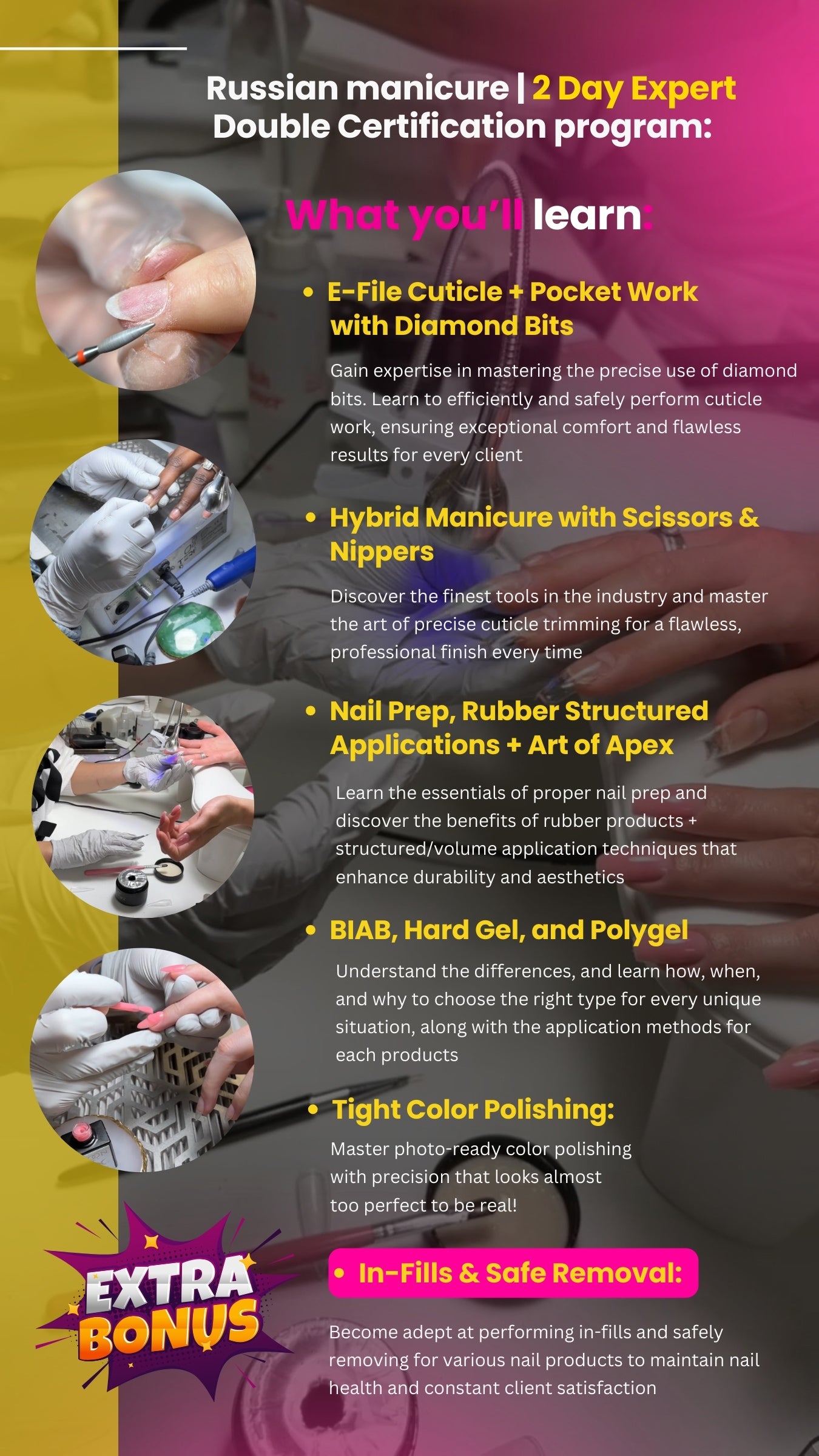 2-Day EXPERT COURSE | Russian Manicure  📍Cliffside Park, NJ | 2026 Dates