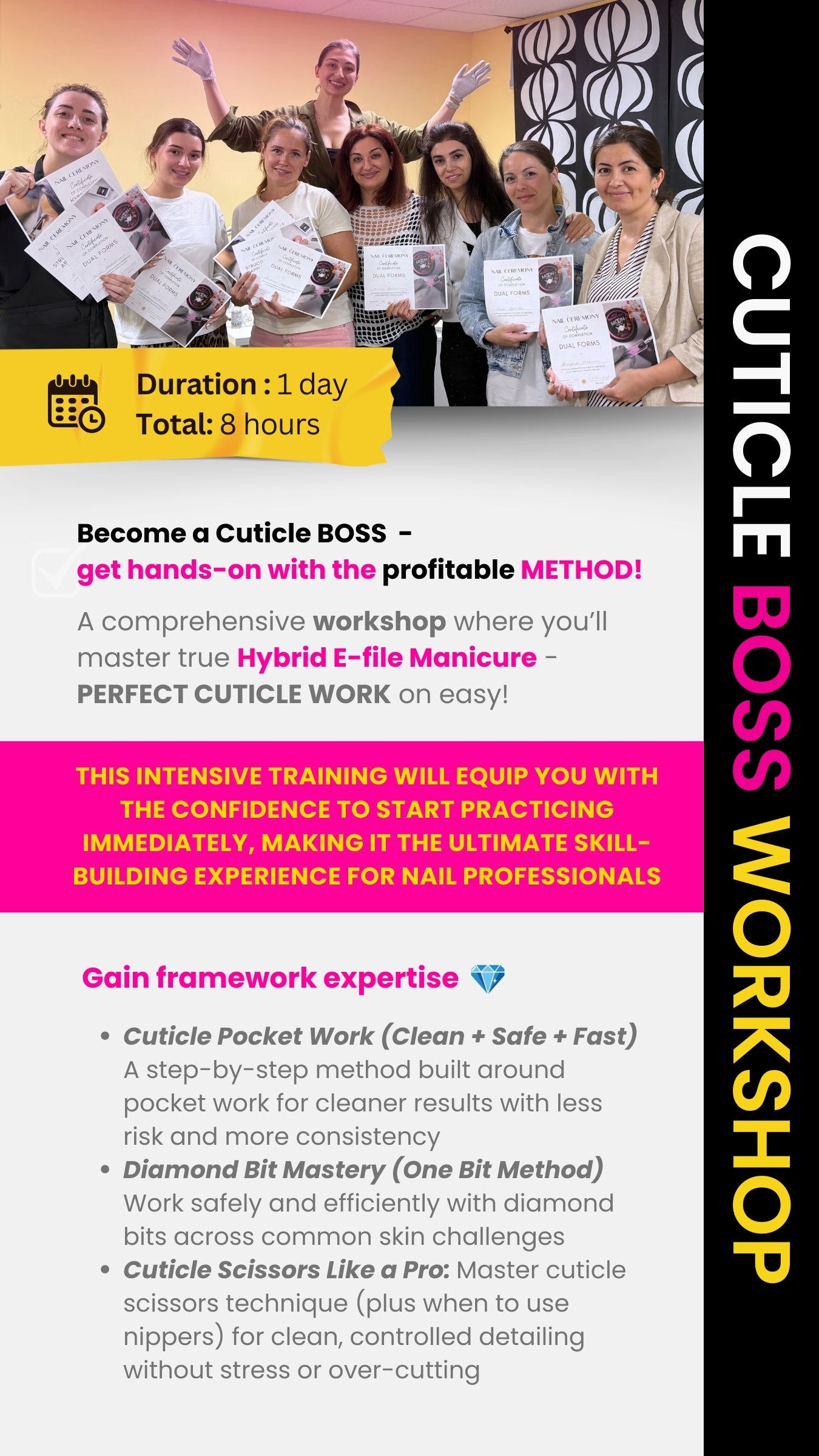 Russian Manicure Certification Lvl 2 | CUTICLE BOSS Workshop📍Cliffside Park, NJ | 2026 Dates