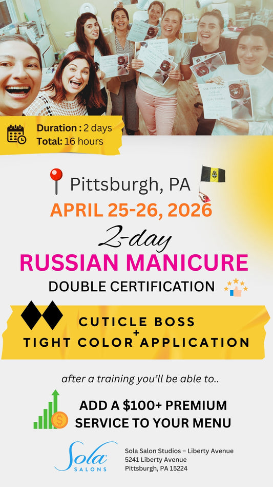 📍PITTSBURGH, PA | Apr 25-26* Russian Manicure | 2-Day EXPERT COURSE