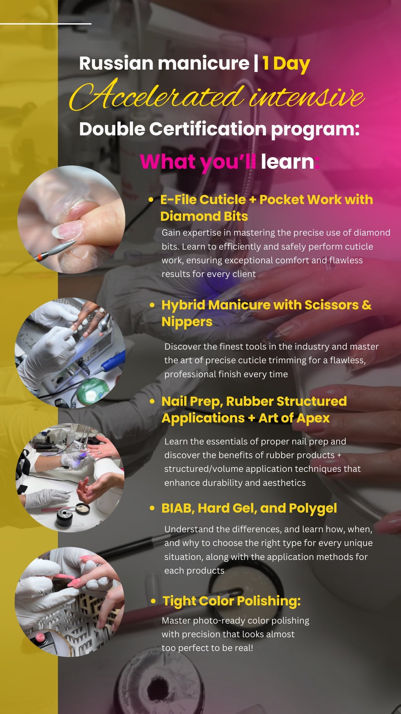 📍BOSTON Nov 9* Russian Manicure Double Certification Workshop