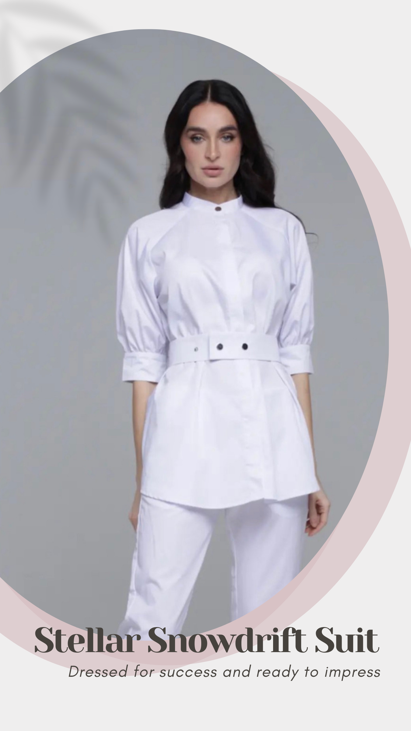 Stylish Medical Scrub Stellar Snowdrift Suit