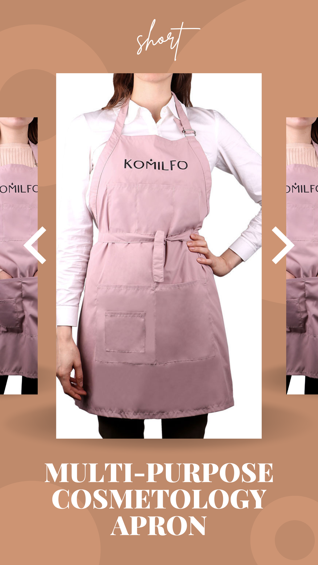 MULTI-PURPOSE COSMETOLOGY APRON (Short)