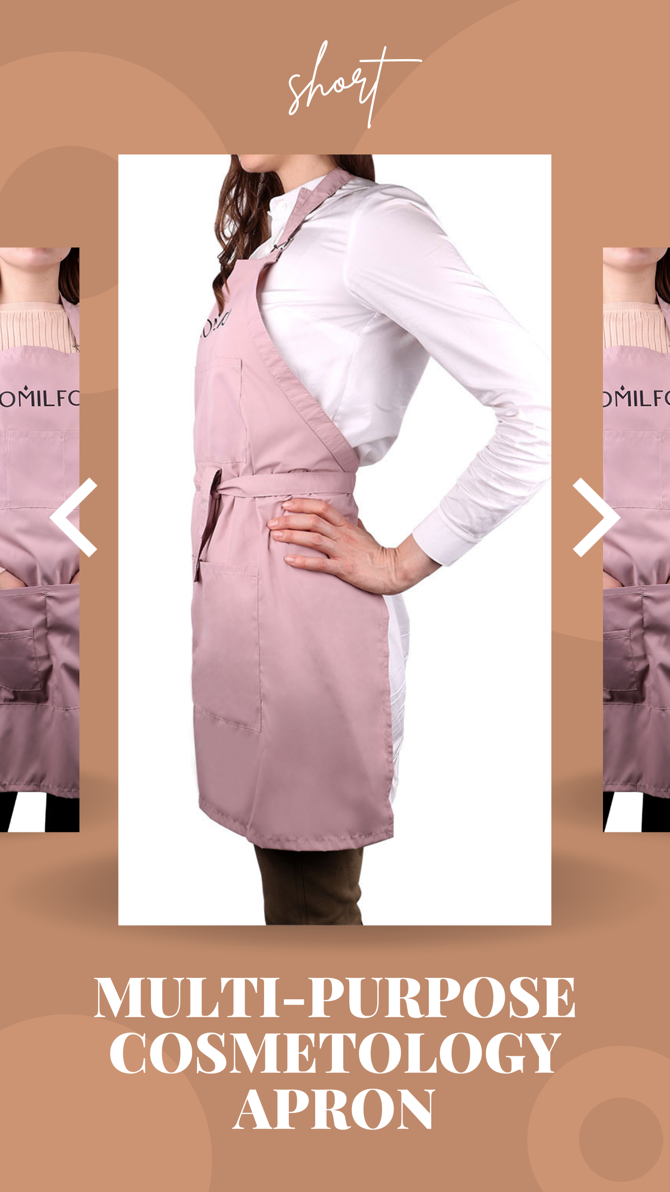 MULTI-PURPOSE COSMETOLOGY APRON (Short)