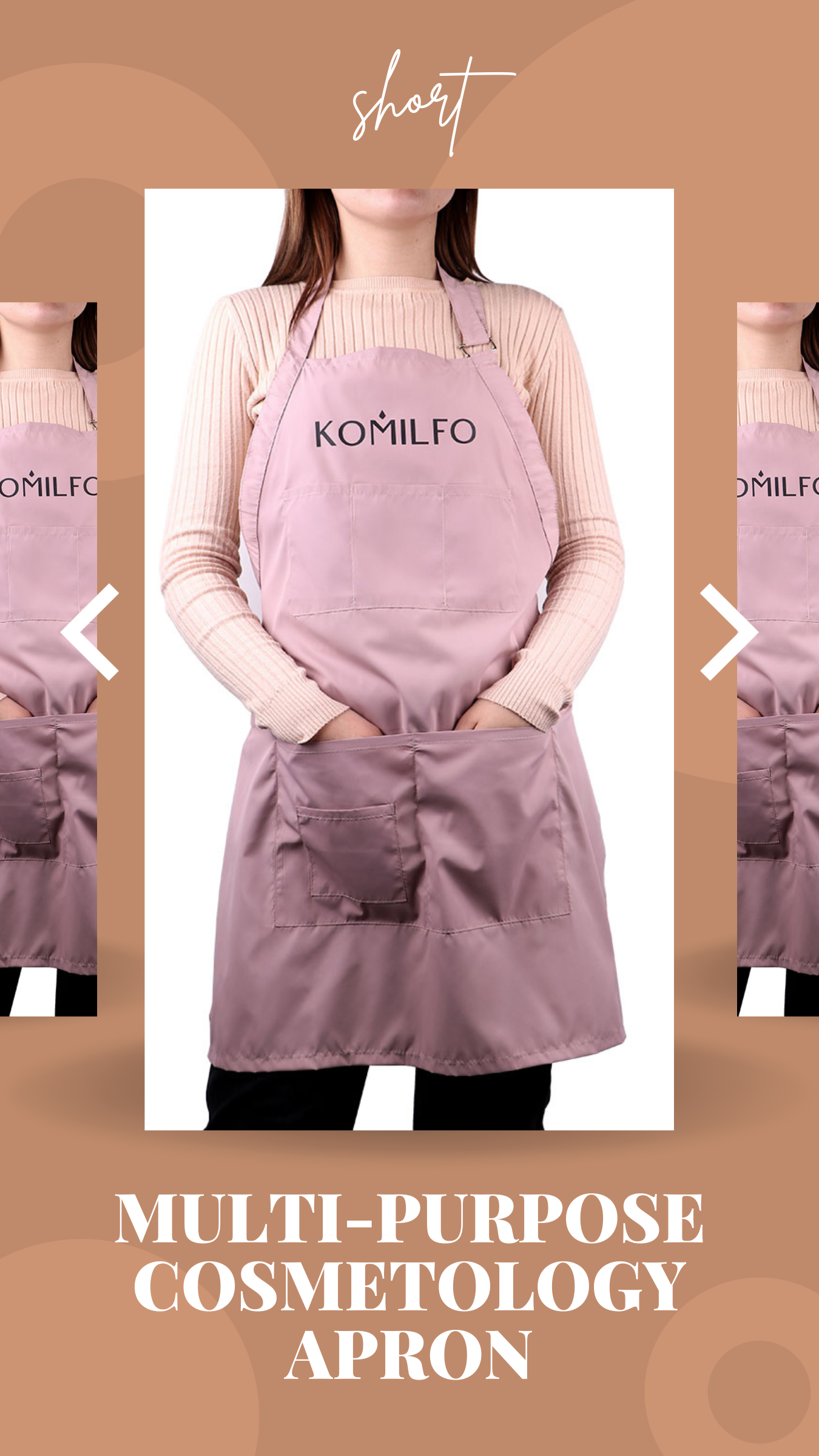 MULTI-PURPOSE COSMETOLOGY APRON (Short)