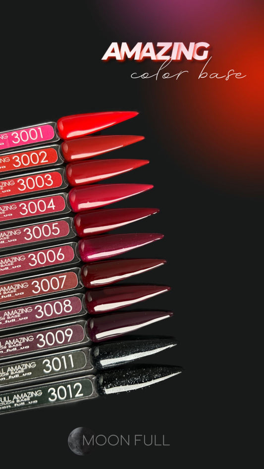 Amazing Rubber Color Gel | Rubber Color Base Gel | Soft Structured Color Gel (#3001-3012)