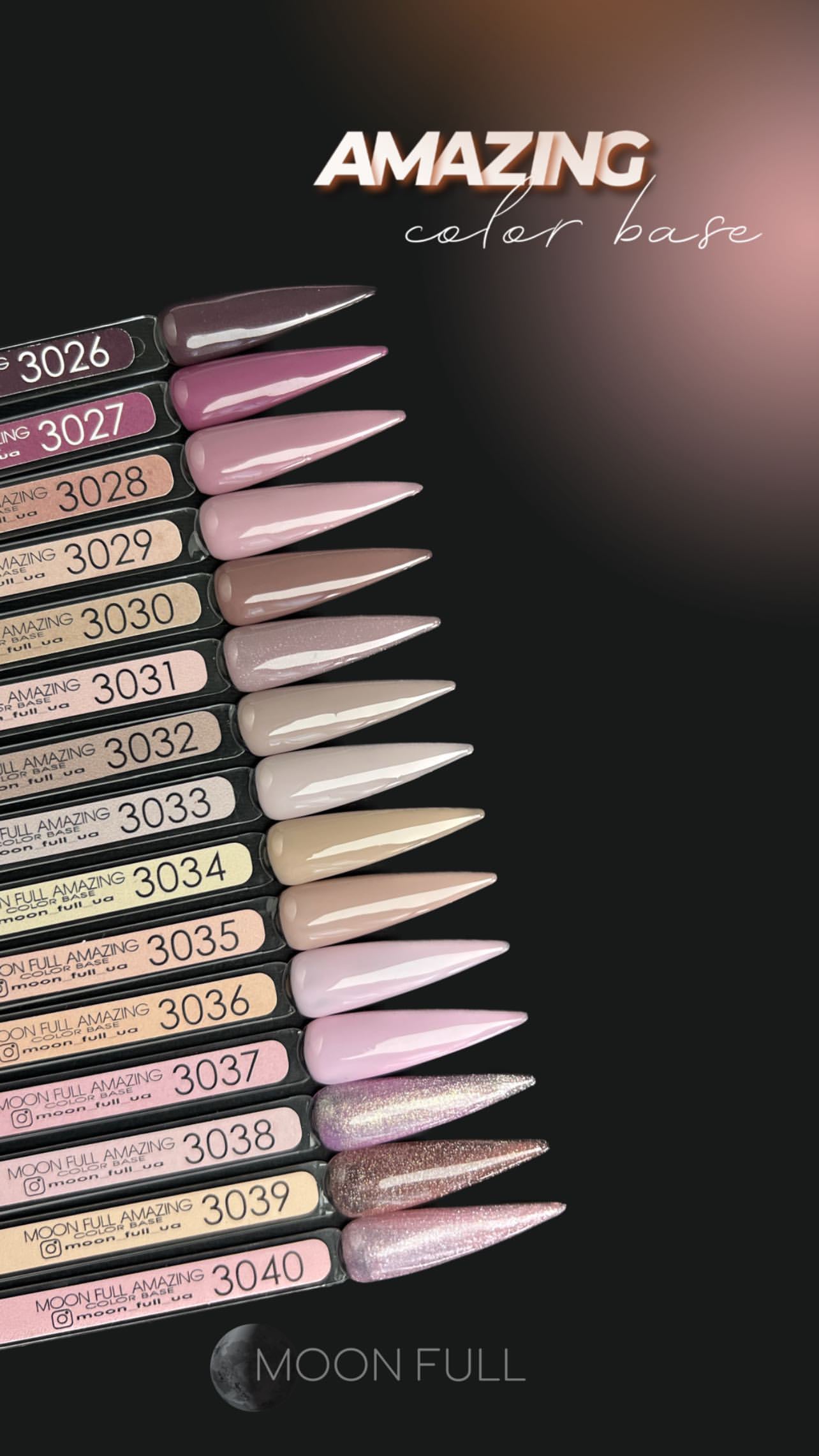 Amazing Rubber Color Gel | Rubber Color Base Gel | Soft Structured Color Gel (#3026-3040)
