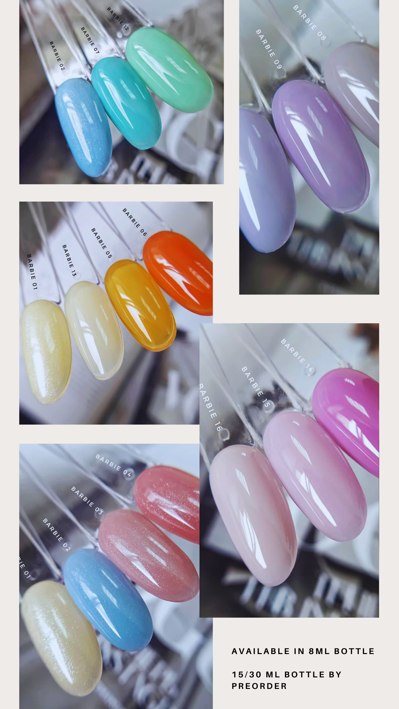 Barbie® Color Rubber Base Collection