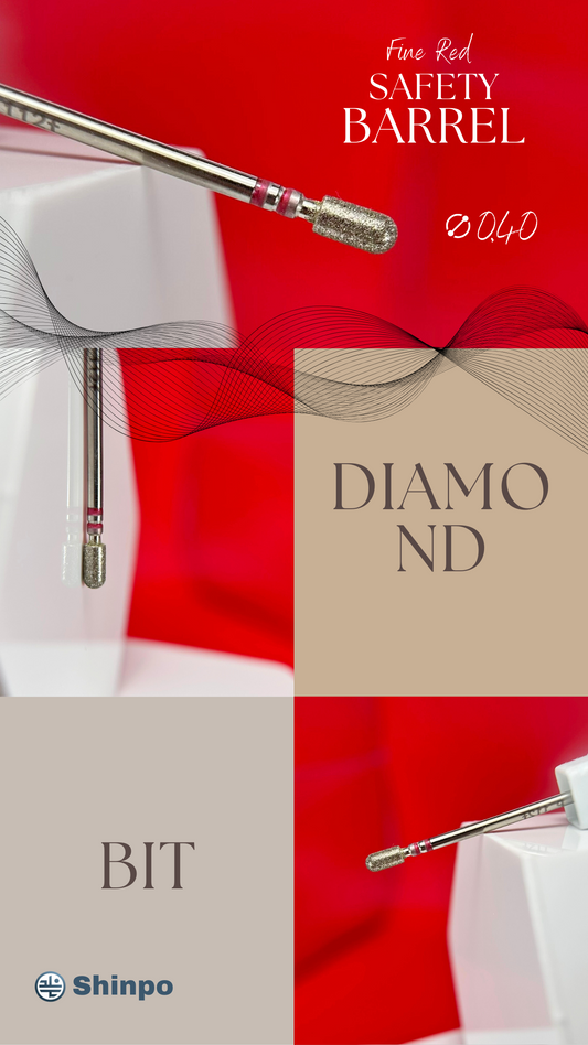 DiamondBitSfBarrelE-FileNailDrillBitD-040-RedFineGrit