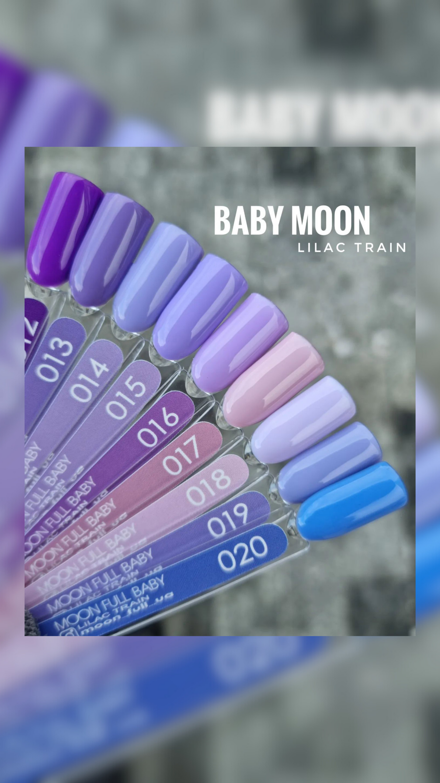 Lilac Train "BABY MOON" Gel Polish Collection