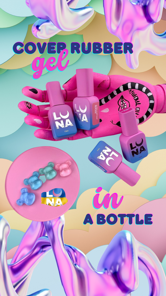 Color Rubber Gel in a Bottle