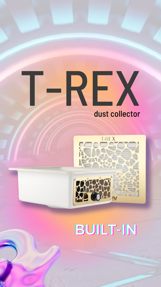 NAIL BUILT IN DUST COLLECTOR T-REX AIR MAX (gold)