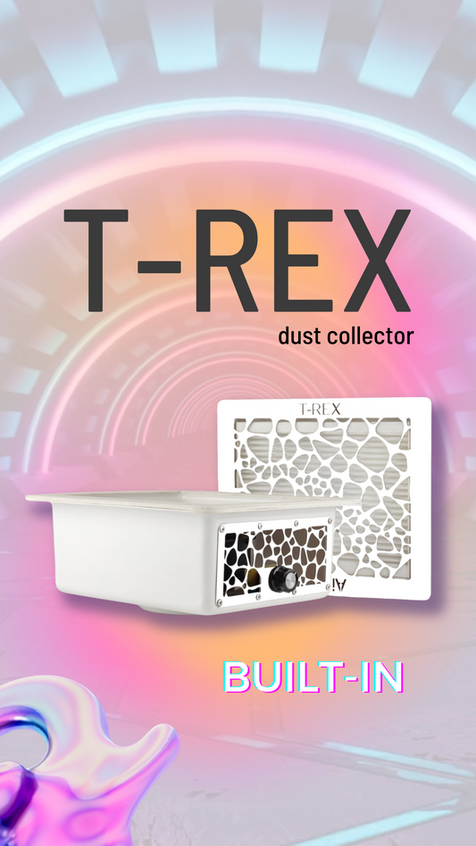 NAIL BUILT IN DUST COLLECTOR T-REX AIR MAX (white)