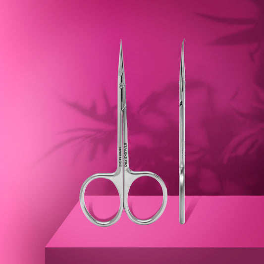 SE-13/3 Professional cuticle scissors with hook for left-handed users EXPERT 13 TYPE 3