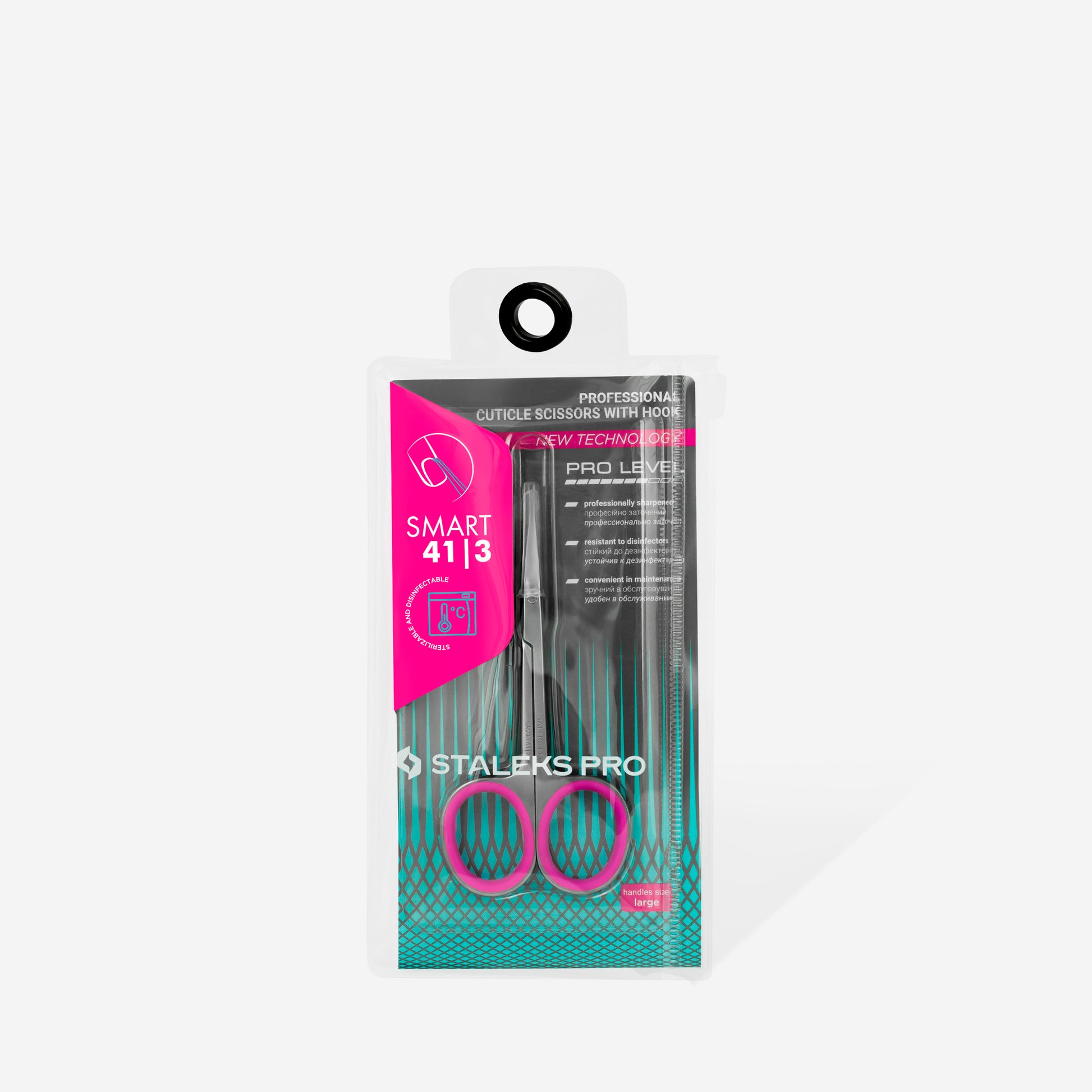 SS-41/3 Professional cuticle scissors with hook SMART 41 TYPE 3