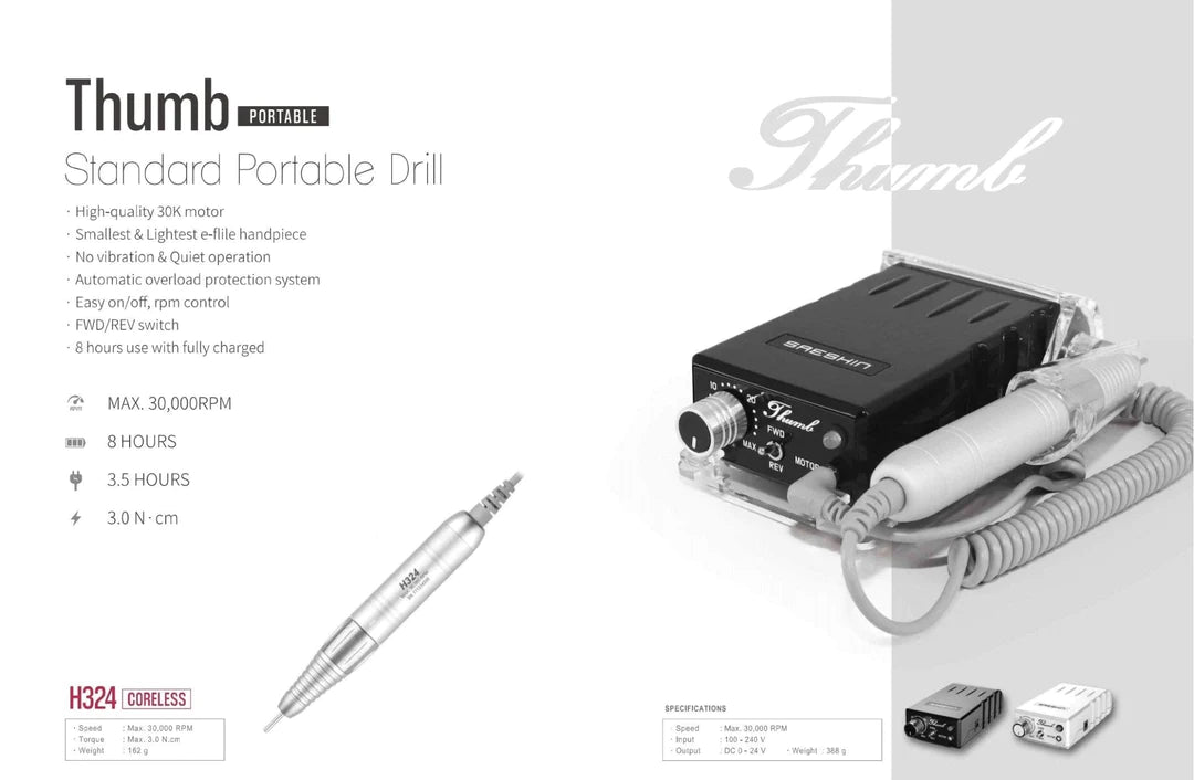 STRONG THUMB H325 CORELESS 30,000 RPM PORTABLE SET (3/32″)