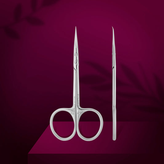 SX-23/1m Professional cuticle scissors with hook EXCLUSIVE 23 TYPE 1 (magnolia)