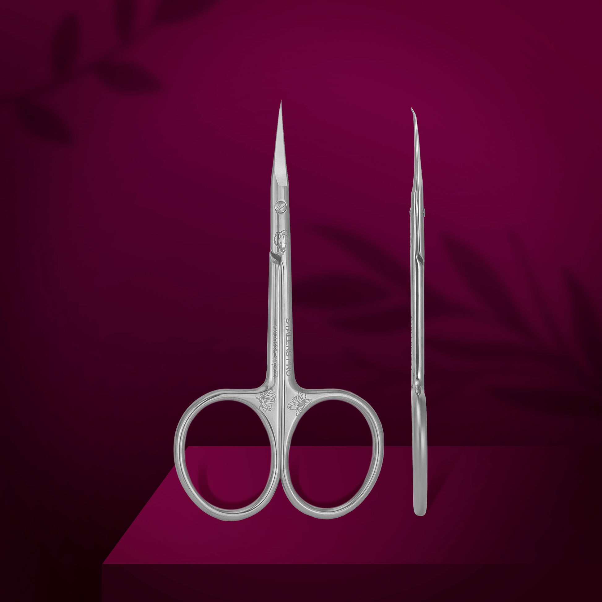 SX-23/2m Professional cuticle scissors with hook EXCLUSIVE 23 TYPE 2 (magnolia)