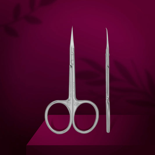 SX-23/2m Professional cuticle scissors with hook EXCLUSIVE 23 TYPE 2 (magnolia)