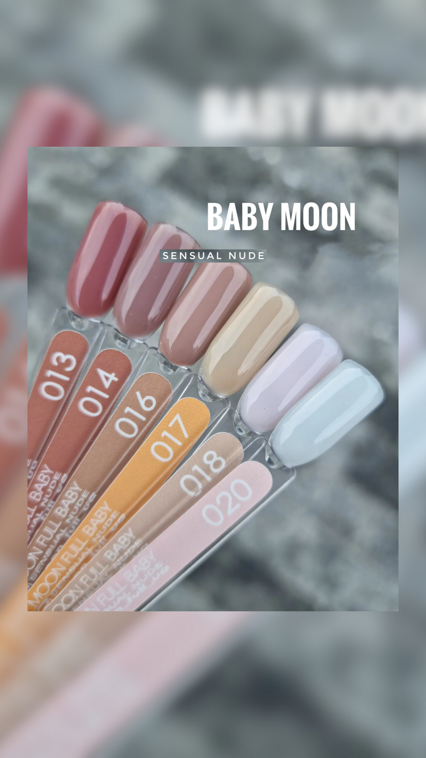 Sensual Nude "BABY MOON" Gel Polish Collection