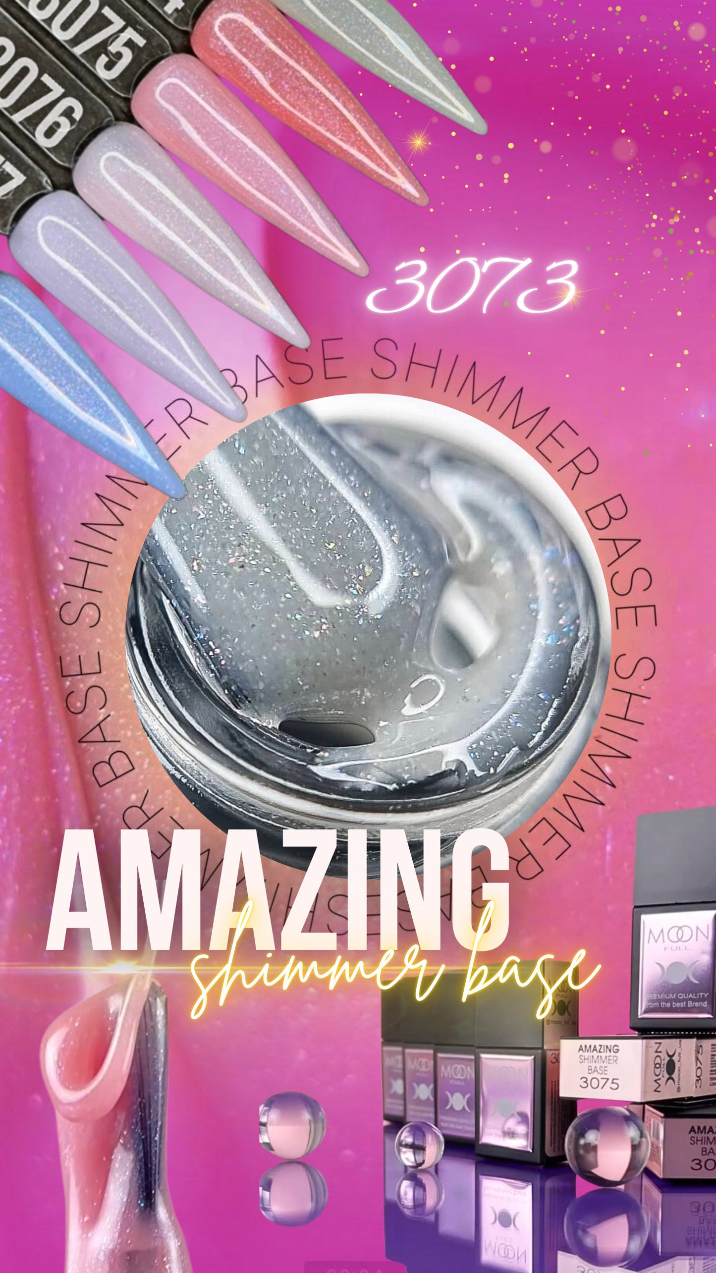 Amazing Shimmer Rubber Base | Rubber Color Gel | Soft Structured Color Gel