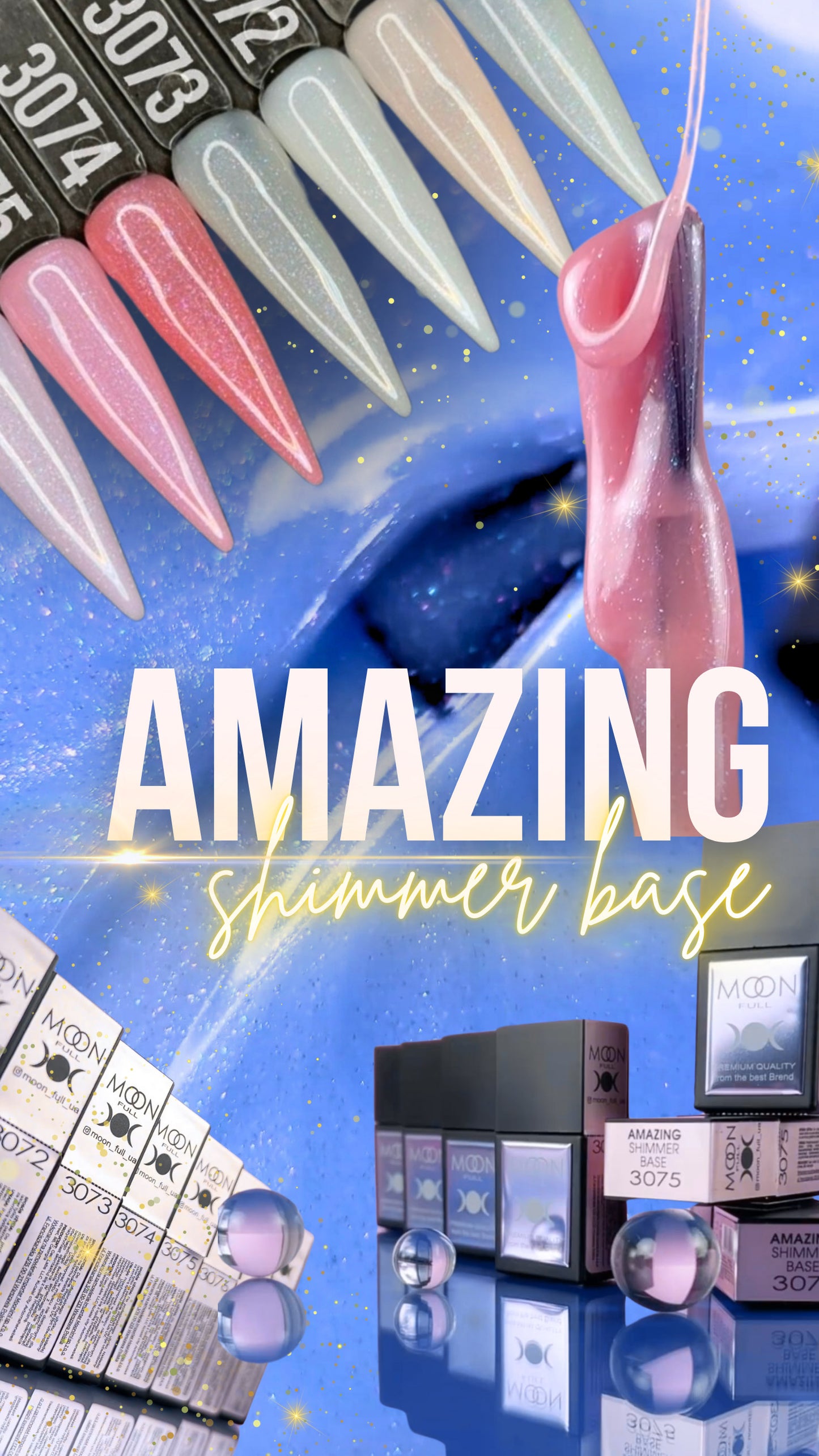 Amazing Shimmer Rubber Base | Rubber Color Gel | Soft Structured Color Gel