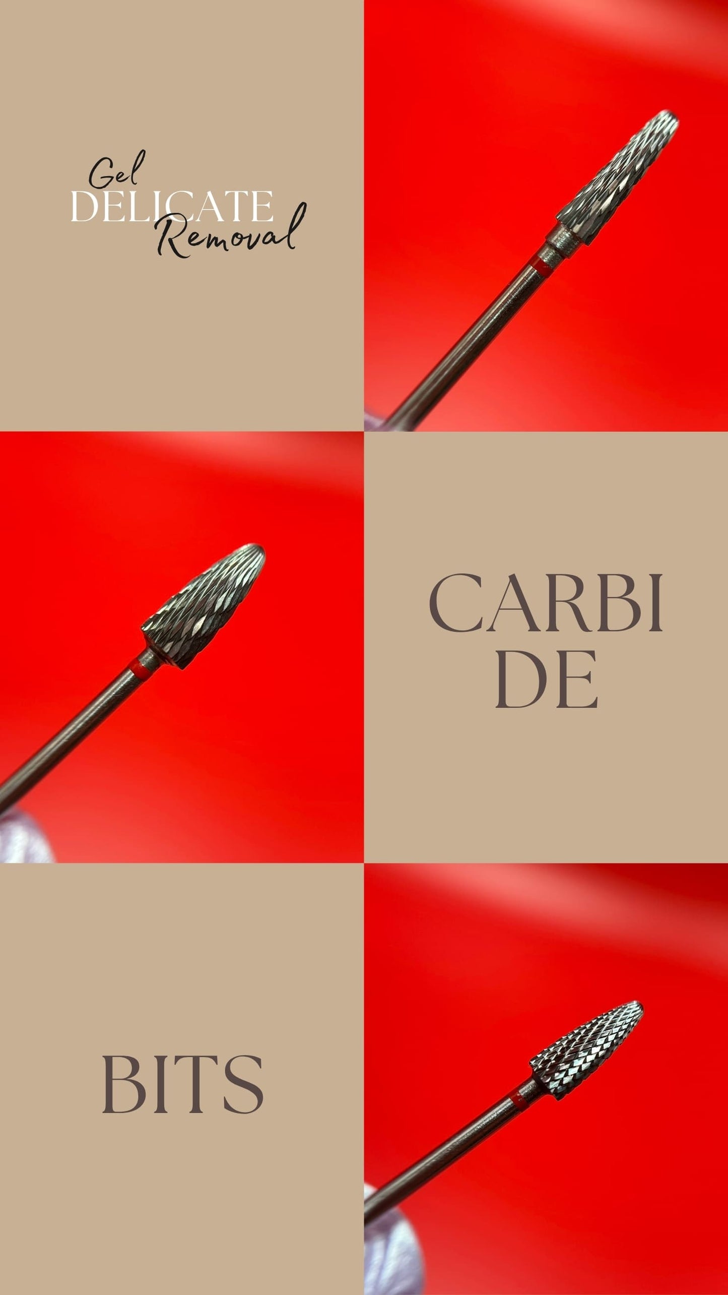 Gel Delicate Removal | Carbide Nail Drill Bits - Remove Soft Gel Quickly and Safely
