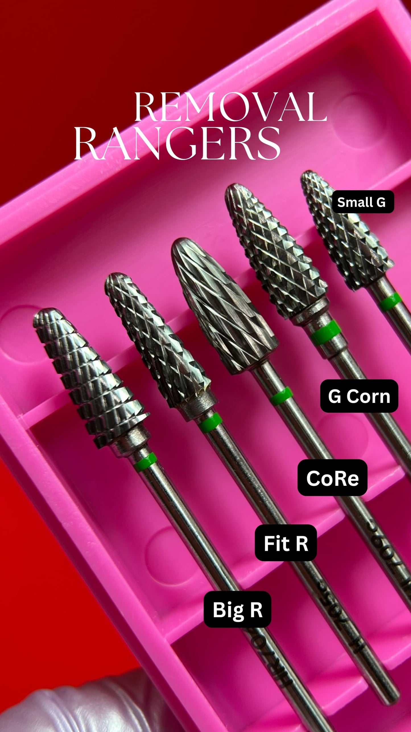Removal Rangers | Carbide Nail Drill Bits -  Remove Acrylic Hard Gel Quickly and Safely