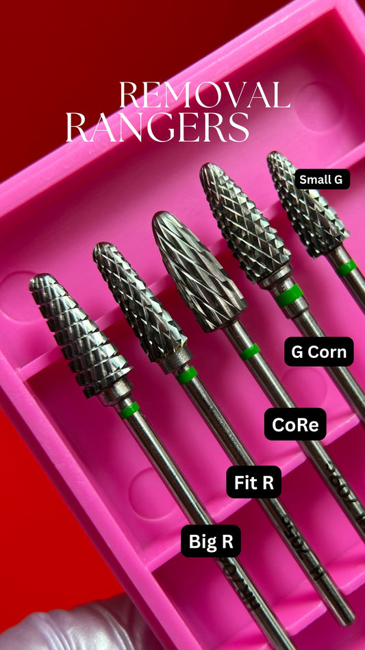 Removal Rangers | Carbide Nail Drill Bits -  Remove Acrylic Hard Gel Quickly and Safely