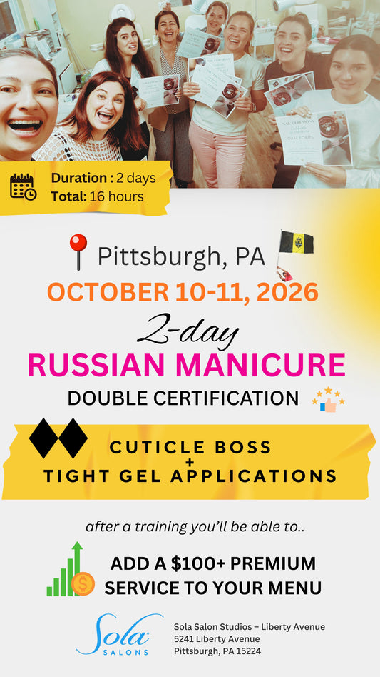 📍PITTSBURGH, PA | Oct  10-11* Russian Manicure | 2-Day EXPERT COURSE